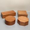 Эбеновое дерево Массив дерева DIY Основание Легкая деревянная подставка для демонстрации Модели автомобилей Куклы Домашний декор