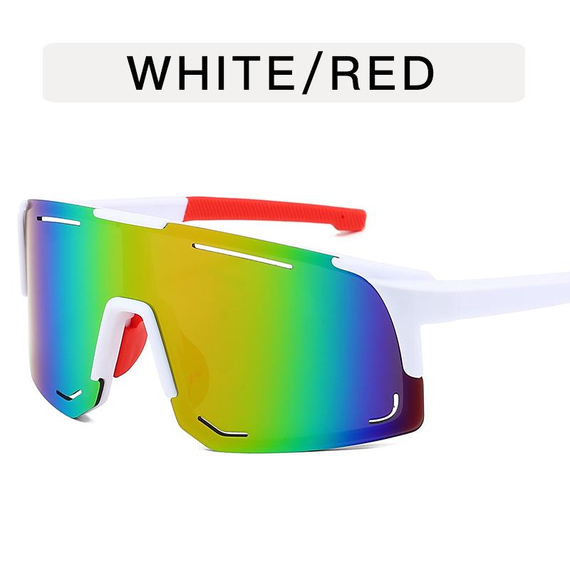 Женские спортивные солнцезащитные очки, модные очки для велоспорта, для мужчин, большая оправа, цельные зеркальные очки, очки для катания на лыжах и рыбалки