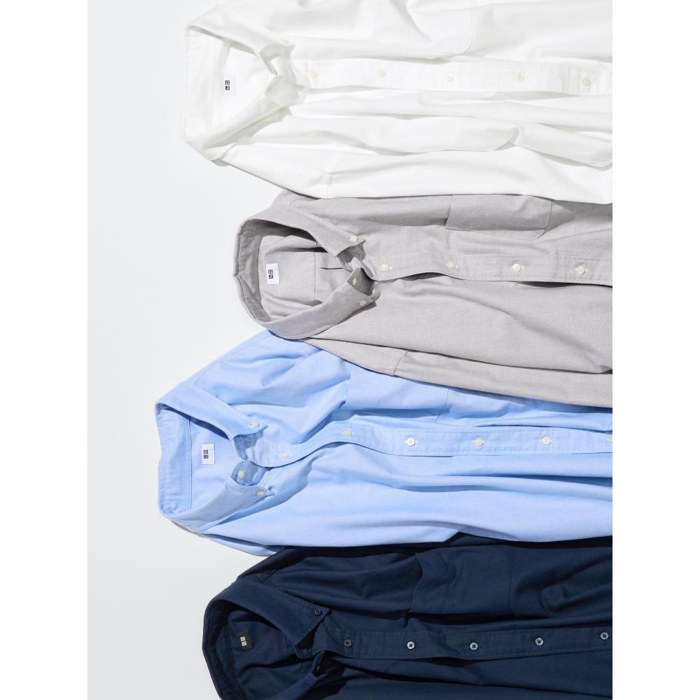 Uniqlo Японская рубашка Оксфорд