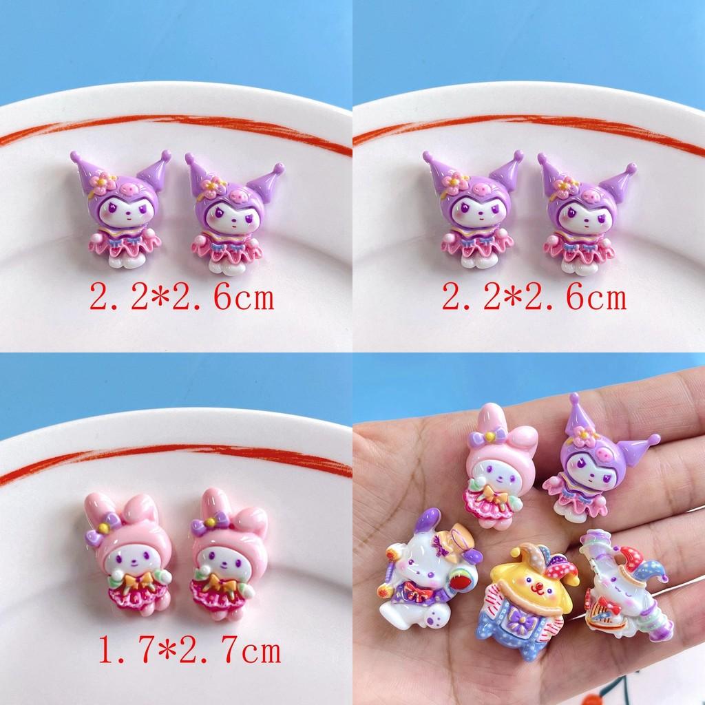 Милые цирковые смоляные аксессуары для DIY-поделок Кремовые желе для волос Чехлы для телефонов Подвески и стикеры для хранения В наличии)
