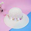 Summer New Fashion Women's Sun Hat Vintage Straw Ribbon Wide Hat Casual Bucket Accessories Lafi C8S0