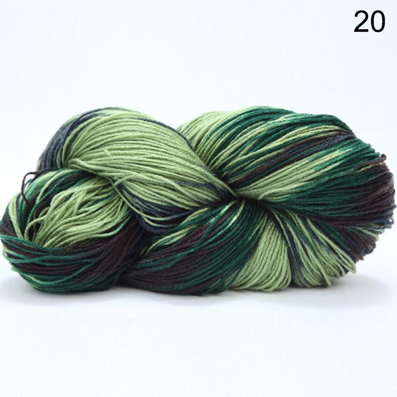 1Roll DIY Yarn Multicolor Knitting Wool Hand Crocheted Cotton Wool Yarn Baby Scarf Soft Warm