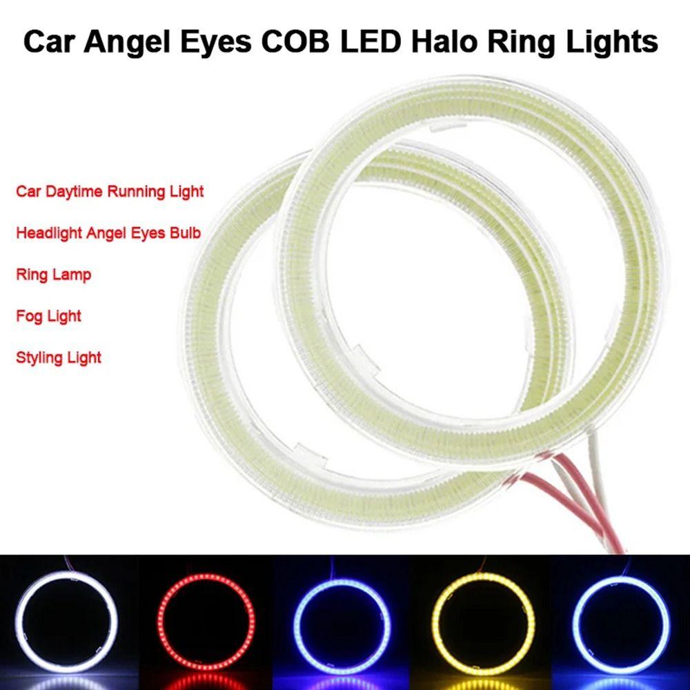 1Pcs Decorative Lights Angel Eyes Bulb Daytime Running Light Halo Ring Lamp Car COB LED Headlight