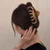Grab Clip Large Hair Claw Oil Painting Shark Clip Creative Plastic Hair Clip  Female