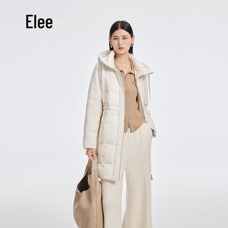 Ellassay Women's Long Hooded Duck Down Jacket