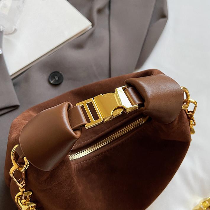 Замшевая сумка женская новая модная сумка-цепочка универсальная сумка повседневная текстура ретро сумка-мессенджер