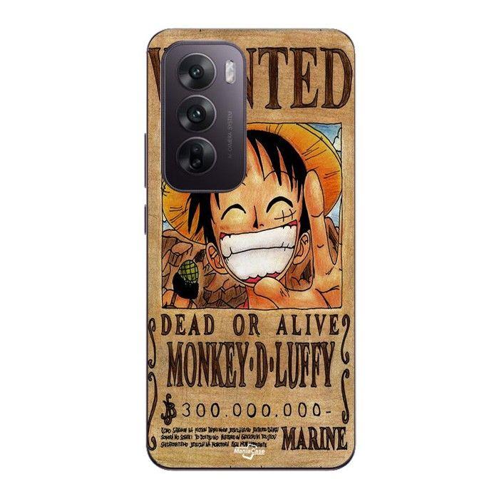 Coque Pour Oppo Reno 12 5g One Piece Wanted Poster Monkey D. Luffy Maniacase