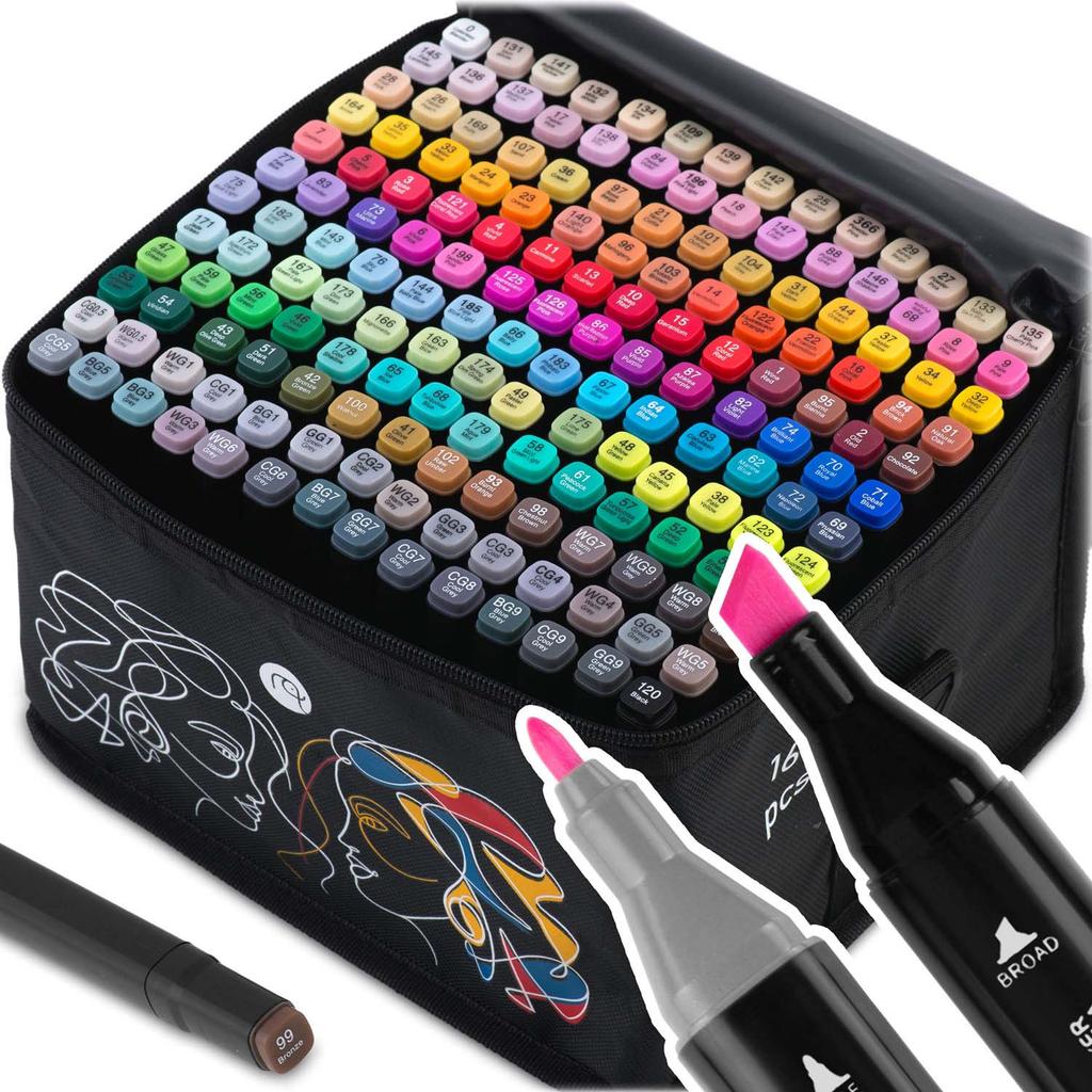 Nukido Nk-914 Alcohol Markers With Bag 168 Pcs