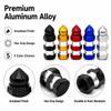 4PCS Tire Valve Stem Caps Universal Aluminum Alloy Hex Grip Dustproof Covers for Cars Motorcycles and Bicycle Wheels Valve Stems 1