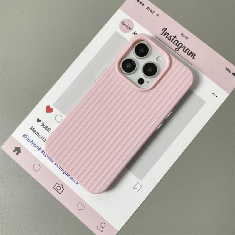 Роскошный Чехол из Мягкого Силикона с Гофрированной Полосой Конфетного Цвета для 16 15 14 13 12 11 Pro Max 16 Plus Ударопрочная Задняя Крышка Funda