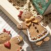 Рождественский полимерный пряничный человечек, очаровательный орнамент с подвесным ремешком, рождественская елка, украшение, кулон