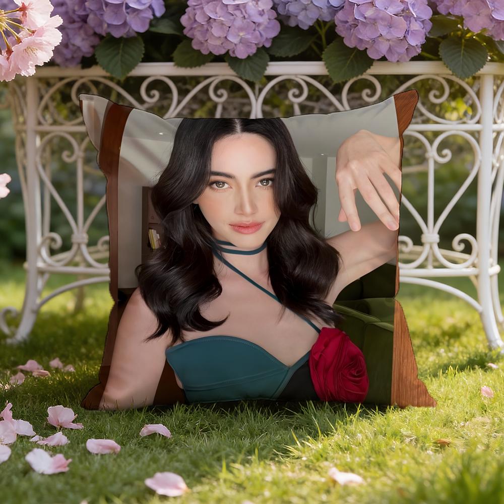 Тайская актриса D-Давика Хорне Наволочка-подушка для дома и автомобиля Двухсторонний чехол для подушки: Двусторонняя конструкция для максимального комфорта