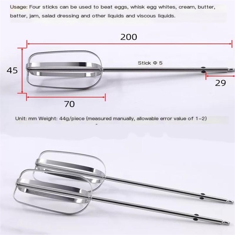 2 шт. для электрического миксера-венчика Philips HR3700 с 12- и 4-рядной насадкой из нержавеющей стали для взбивания