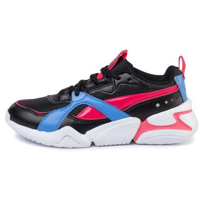 Nova 2 Shift Шнуровка Ткань Нескользящие Износостойкие Низкие Кроссовки Женские кроссовки Черные Розовые Синие 371063-01