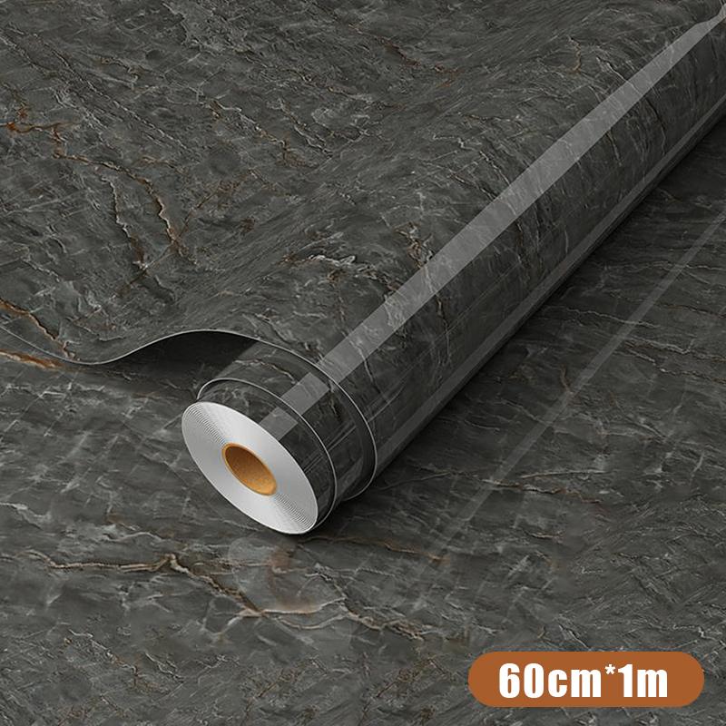 Self Adhesive Marble Contact Paper Waterproof Oil Proof Easy Clean For Kitchen Home Countertop