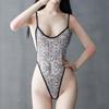 Женское сексуальное боди Экзотическое белье Большие размеры Прозрачный комбинезон с открытой промежностью Горячее эротическое платье Ажурные чулки Колготки Колготки Комбинезон