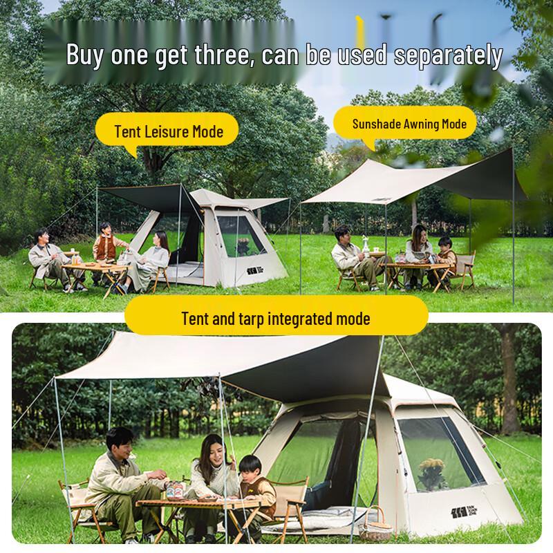 Explorer Automatic Camping Tent with Extended Canopy