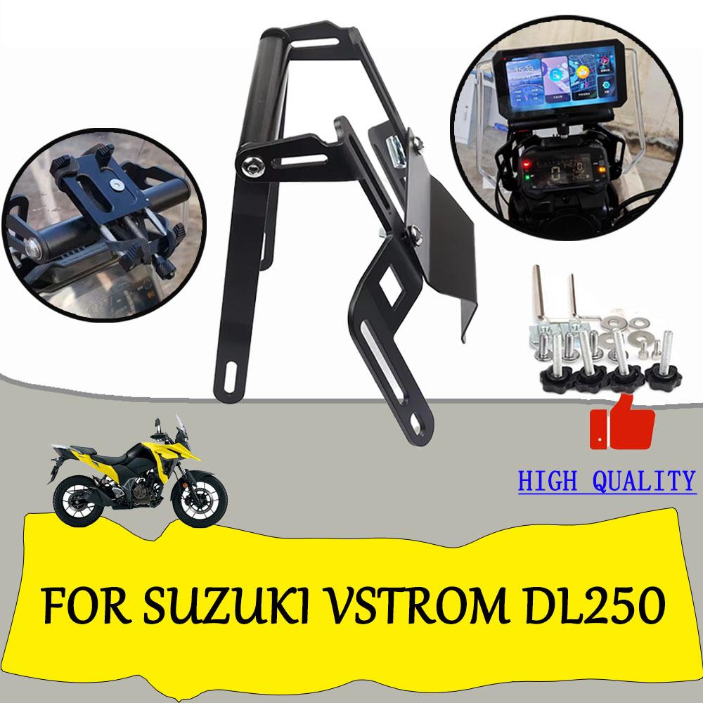 Accessories Windshield Lifting Adjustment Support Phone Stand GPS Navigation Bracket For SUZUKI Vstrom DL250 V-strom DL 250