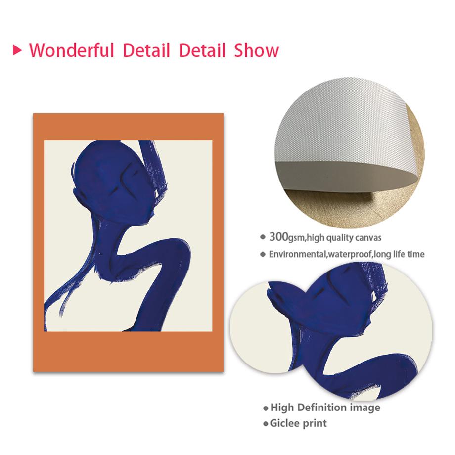 Абстрактная линия фигуры девушки, обнаженная геометрия, настенная живопись на холсте, плакаты на скандинавскую тему и принты, настенные панно для декора гостиной