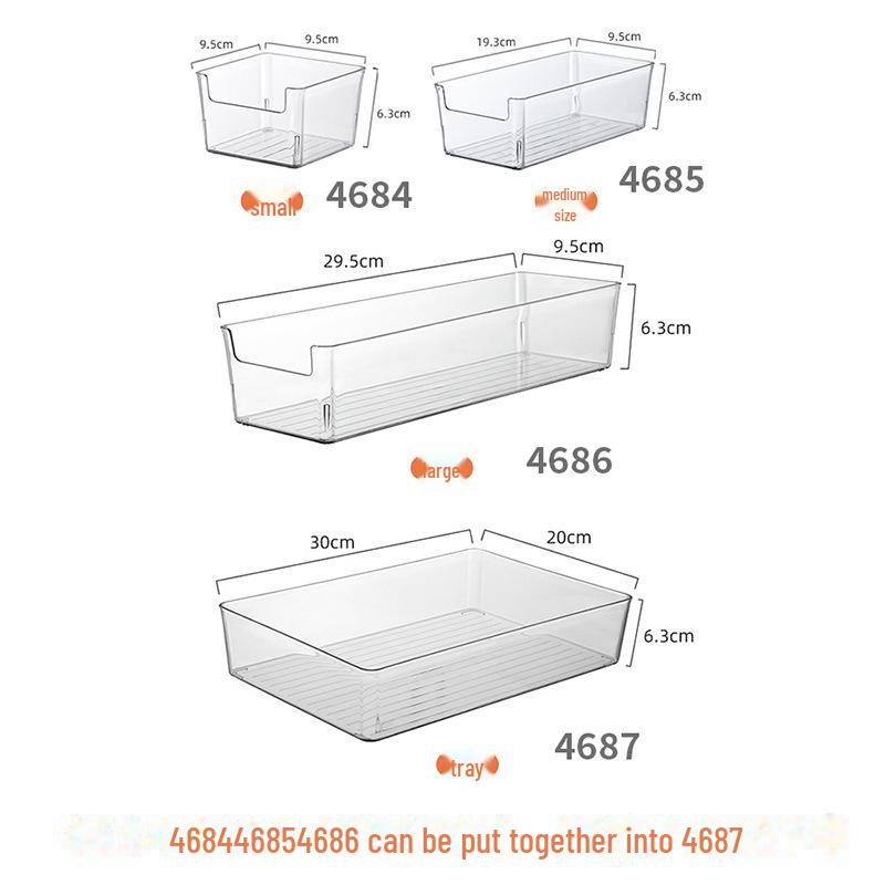 Transparent Acrylic Desktop Storage Box: Rectangular Mirror Cabinet for Cosmetics, Stationery, or Kitchen Essentials