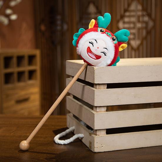 Плюшевая игрушка, длинная деревянная палочка, ручной массажный молоток для спины, мягкие милые мягкие игрушки, кукла