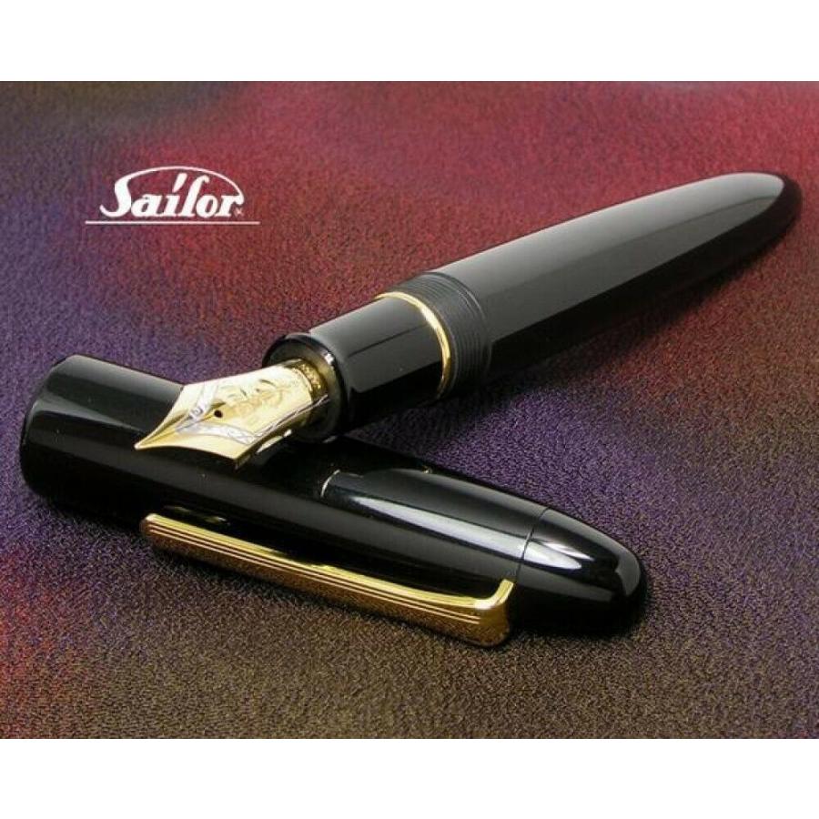 Sailor KOP Fountain Pen King Profit Ebonite Black Broad Nib 11-7002-620