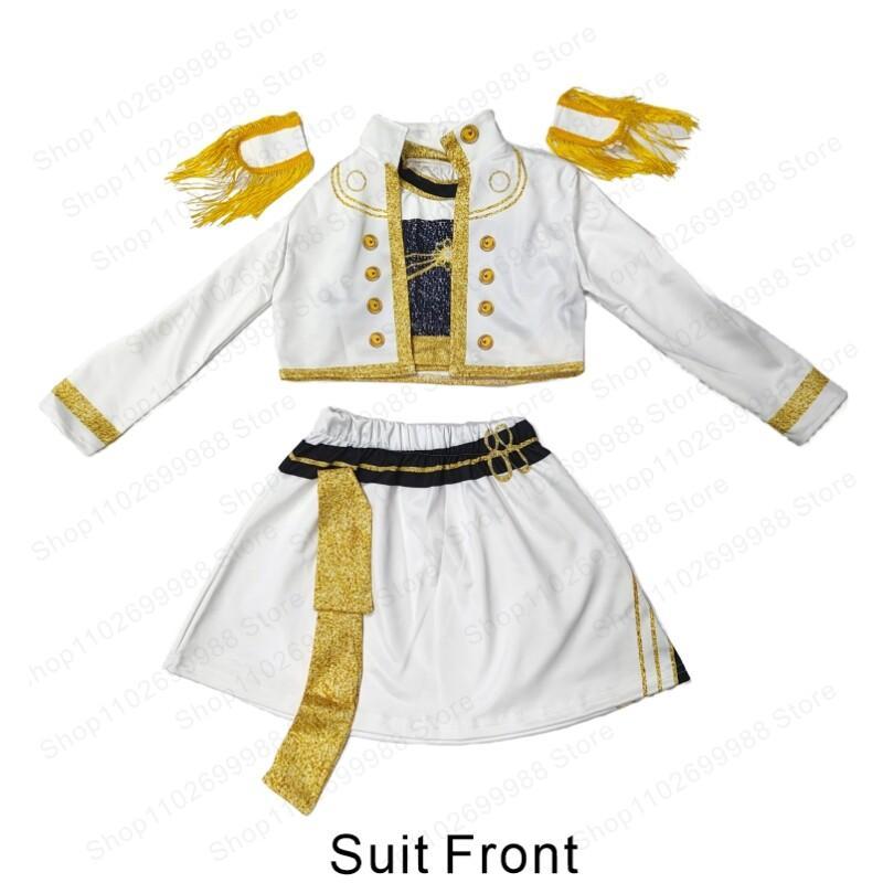 Movie K Pop Demon Mira White Three Pieces Costume 3D Printed Jacket Vest Skirt Set Girls Halloween Party Hunters Cosplay Outfit