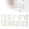 12Pcs Wooden Roman Numerals DIY Clock Numbers Wood Craft Hand Made Decorations 7CM