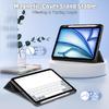 Кожаный чехол-подставка трифолд для iPad Air 11 (2025)/(2024)/Воздух (2022)/(2020)/Про 11 (2022)/(2021)/(2020)/(2018)