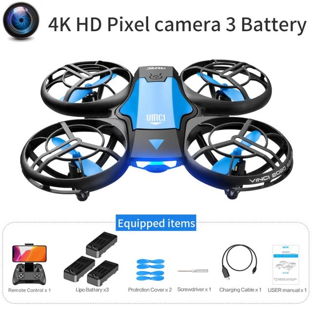 4DRC V8 Mini Drone 4k Profession HD Wide Angle Camera 1080P WiFi Fpv Drone Camera Height Keep Drones Camera Helicopter Toys