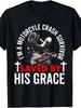 Motorcycle Accident Survivor Bike Crash Injury Recovery TShirt1 Retro Casual Crew Neck Printed T-Shirt