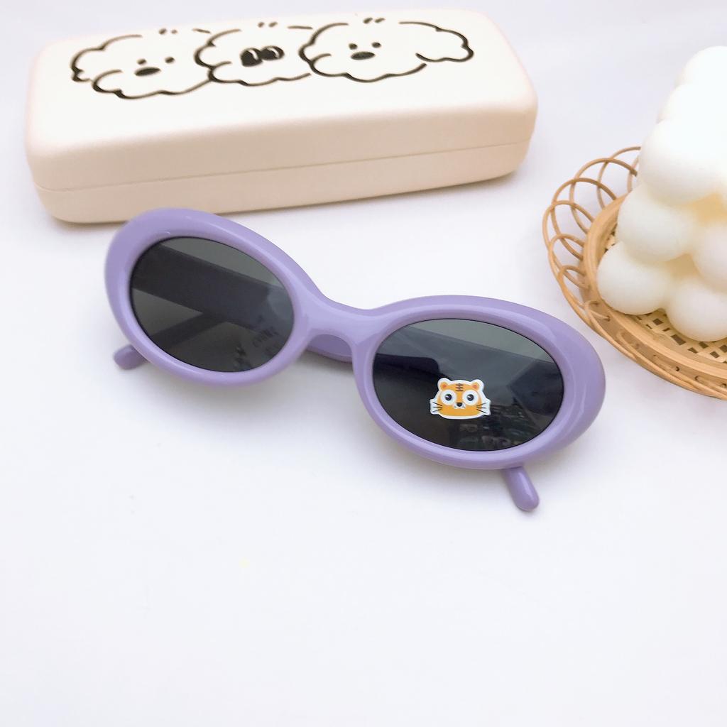 Stylish And Simple Oval Small Frame Children'S Sunglasses Baby Sunglasses Silicone Polarized Children Cute Girls Glasses Tide