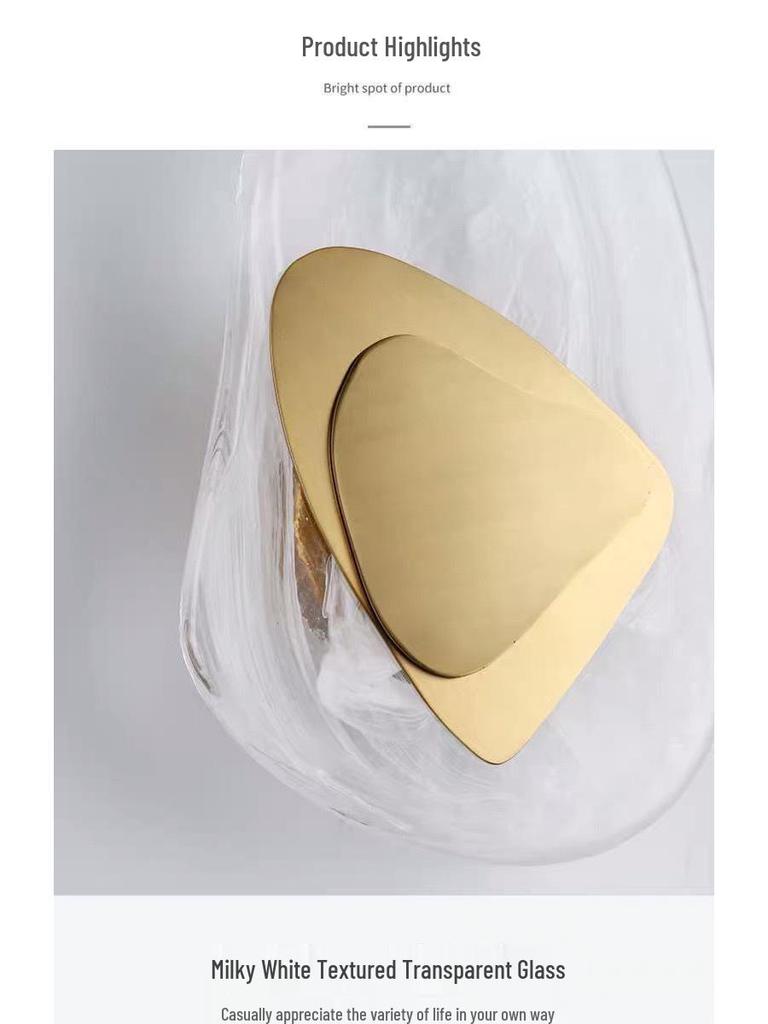 Современный стеклянный настенный светильник в скандинавском стиле - Элегантный и креативный дизайн для гостиной или спальни.