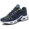 Large Size Men's Shoes Full Palm Air Cushion Casual Breathable Sports Shoes Personalized Trend Straps Student Running Shoes