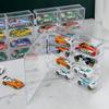 Акриловая витрина для автомобилей 1:64 Для модели автомобиля Hot Wheels Игрушка 8-ячеечная стойка-шкаф Пыленепроницаемые штабелируемые коробки для хранения автомобилей Прозрачные