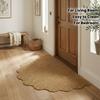 Pineapple Ring Ripple Semi-Circular Mat Door Mat Absorbent And Non-Slip, And Wear-Resistant, Easy to Clean, Home Room Decoration