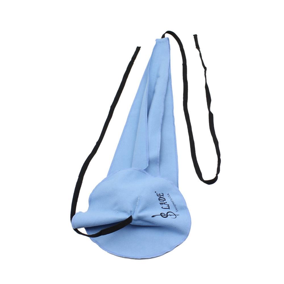 Синяя ткань для чистки внутренней камеры саксофона из микрофибры и щетка для мундштука из натуральной щетины для кларнета/горна/саксофона, духовых инструментов