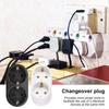 Upgrades Double Outlet Adapter for Euro/German Sockets Electrical Socket Extender for Simultaneous Device Charging