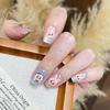 Cartoon Nail Art Wearable Nails, Cute Nail Art Pieces, Detachable Short Nail Patches