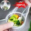 100/200pcs Kitchen Sink Filter Mesh Bag Disposable Sewer Drains Anti-blocking Garbage Bag Bathroom Hair Catcher Strainer Net