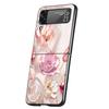 Beautiful Rose Bling Picture Case Phone Cover for Samsung Galaxy Z Flip 6 5 4 3 5G ZFlip6 ZFlip5 ZFlip4 ZFlip3 Black Hard Trend