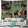 Green Plant Flower Tapestry Tropical Plant Series Hanging Landscape Flower Indoor Tapestry Room Decoration Aesthetics Bedroom