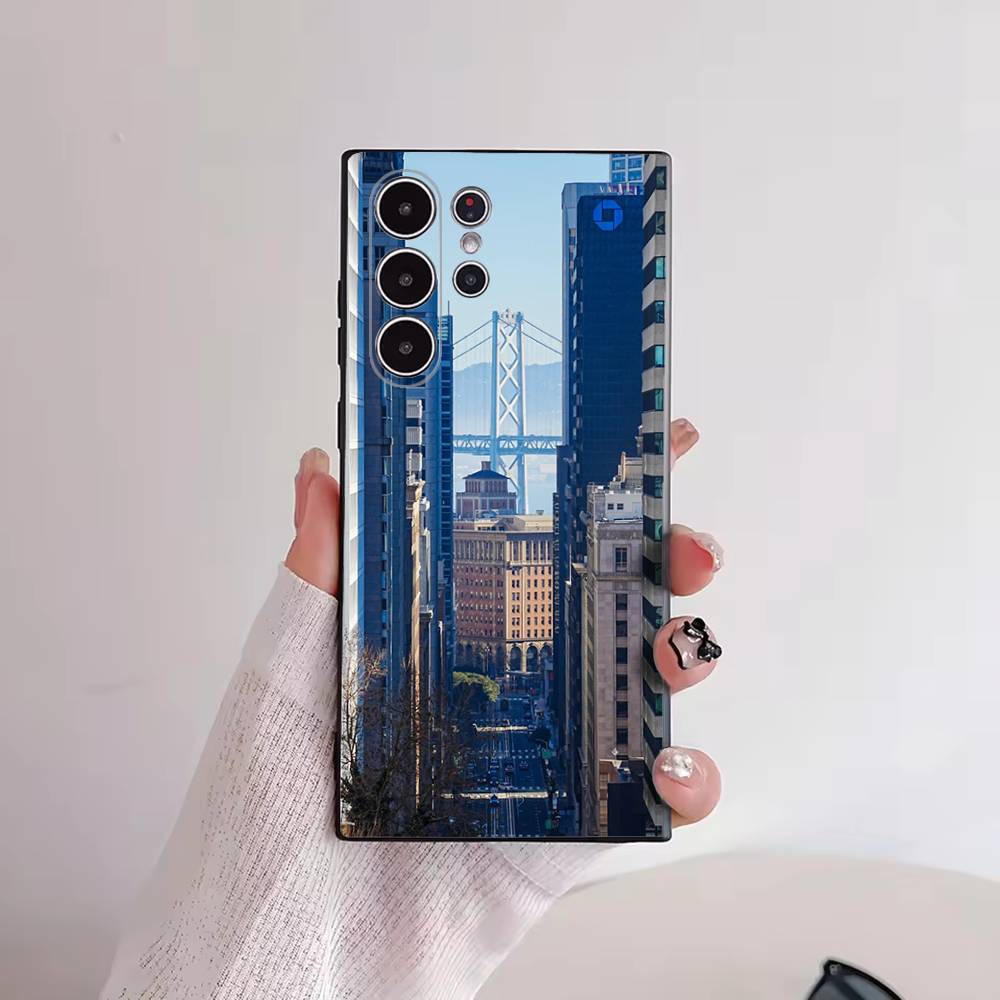 Чехол для телефона «Мост Золотые Ворота» для Samsung Galaxy S30 26 25 Ultra Plus S24 23 22 FE Lite S21 20 TPU Чехол