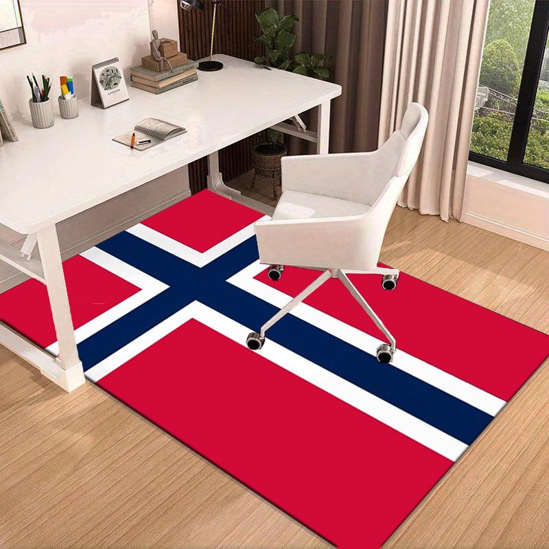 Norwegian Football Crest Area Rug Office rug, Chair Rug, Decor Carpet Livingroom bedroom Mat, Large Size Fan gifts Christmas gifts