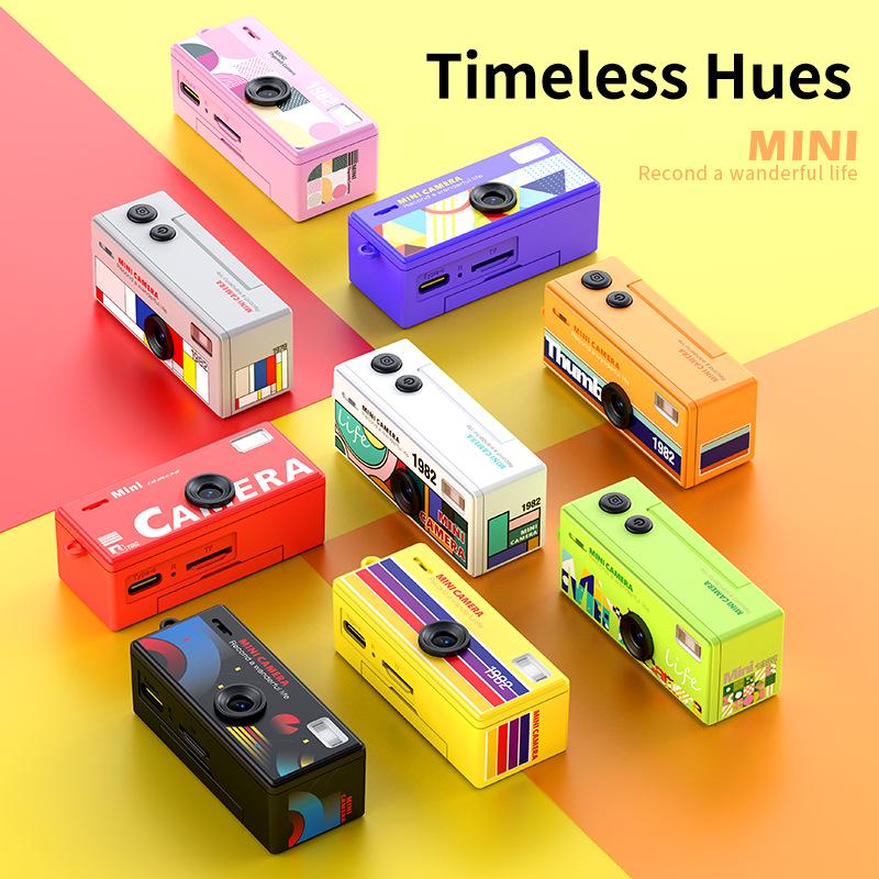 Retro Flip Screen Mini Digital Camera for Kids - Portable and Compact