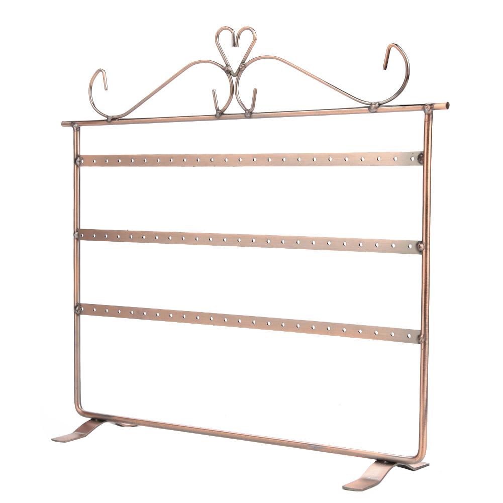 72 отверстия Серьги Ожерелье Браслет Подставки для ювелирных изделий Вешалка Держатель Стойка Античная бронза