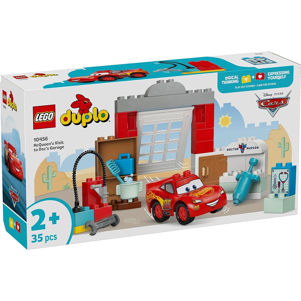 LEGO Duplo Pixar Тачки Гараж Мак Грузовик Строительные Блоки Образовательный Игровой Набор для Детей от 1,5 до 4 лет