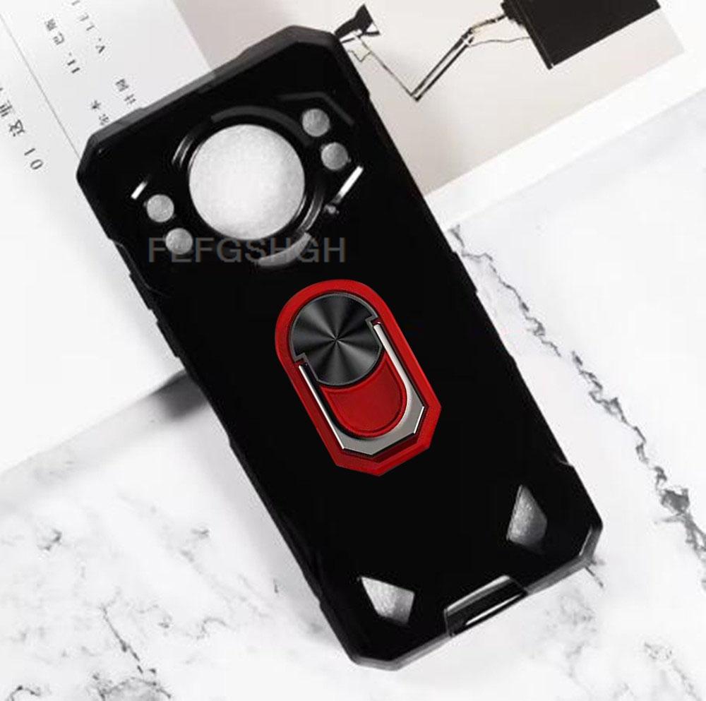 For Doogee S200 2024 6.72" Back Finger Ring Soft TPU Silicone Case For Doogee S200 S 200 Bracket Phone Cover