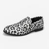 Fashion Luxury Mens Leather Shoes Fashion Leopard Loafers Comfy Business Party Slip-on Casual Shoes for Men Moccasins Large Size 38-46