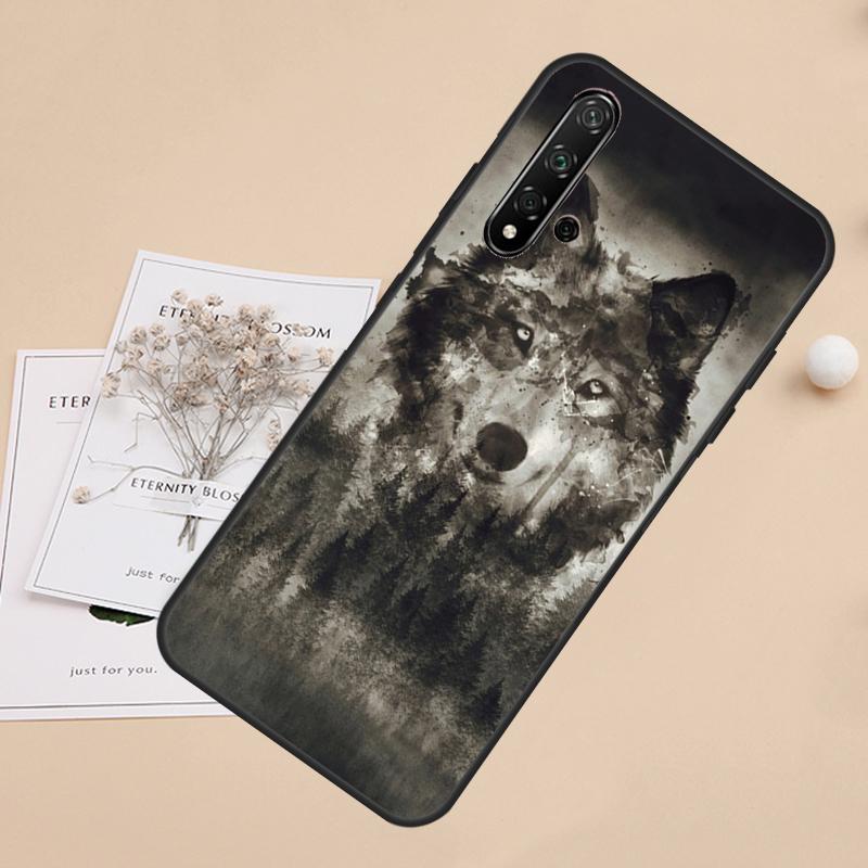 Animal Wolf For Huawei Nova 8i 7i 11i 12i 12s 9 10 SE Y60 Y61 Y70 Y72 Y73 Y90 Y91 P20 P40 P30 Lite Case